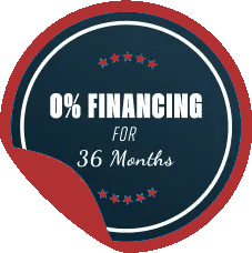 0% Financing for 36 Months